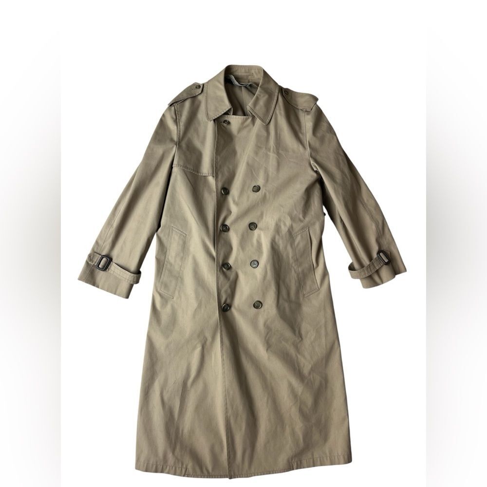 London Fog By Wamsutta Tan Trench Jacket Mens Large